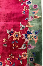 Load image into Gallery viewer, 9x12 Rare Antique Art Deco Rug Walter Nichols Purple Chinese Rug 275cm x 351cm
