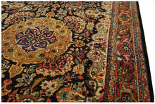 Load image into Gallery viewer, 5x7 Antique Rug magnificent Mohajeran Handmade Rug Blue 137cm x 198cm Circa 1920
