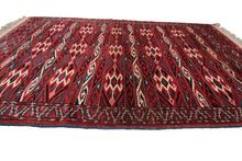 Load image into Gallery viewer, 4x8Antique Ersari Turkoman Rug Antique Tribal Rug Antique Geometric Overall 
