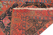 Load image into Gallery viewer, 4x13 Rare Vintage Serrapi Rug Senneh Runner Tribal 135cmx406cm Geometric Pink
