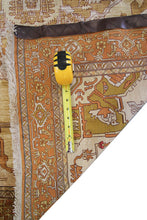 Load image into Gallery viewer, Rare Antique Silk Seraapi Rug Fine Ivory 4x5 4x6 Herriz Rug 100% Silk Tapestry
