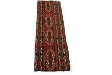 Load image into Gallery viewer, Antique Sumak Soumak Rug Rug Tribal Rust 2&#39;x4&#39; (41cmx117cm) C.1940
