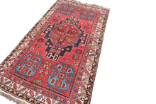 Load image into Gallery viewer, 4x6 Rare Fine Antique Handmade Caucasian Rug Shirvan Rug Tribal Blue 1940
