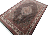 Load image into Gallery viewer, 5x7 Rare Beauty Tabriizz Mahii Rug Wool &amp; Silk High Kpsi Handmade Rug  Handmade
