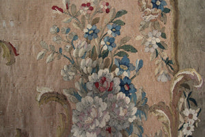 Amazing 5X8 Antique French Tapestry Fine Wool & Silk Beige C.1870 158cm x249cm