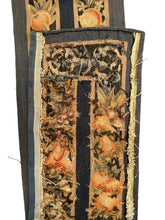 Load image into Gallery viewer,  1&#39; x 7&#39; Fine Antique French Tapestry Floral Fruits Tapestry 31cm x 214cm c.1890
