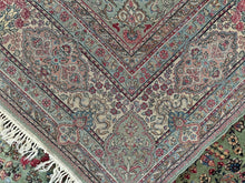 Load image into Gallery viewer, 9x12 Antique Floral Overall Rug Fine Rug 1900 Green Rare 262cm x 348cm
