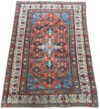 Load image into Gallery viewer, 5x6 Antique Traditional Oriental Rug Exceptionally fine Rug 153cm x 191cm C.1890
