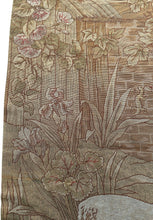 Load image into Gallery viewer, 7x12 Rare Antique French Wool &amp; Silk Needlepoint Tapestry Large  1920 224x 356cm
