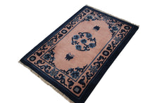 Load image into Gallery viewer, 2x3 Antique Peking Rug Chinese Art Deco Rug Pink Purple Handmade Chinese Rug 2x3
