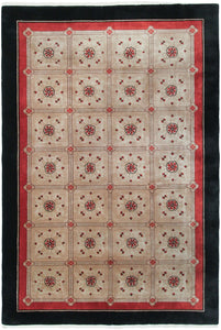 6x9 Rare Walter Nichols Antique Art Deco 1920 Rug Chinese Art Nouveau 183x 269cm