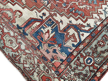 Load image into Gallery viewer, 10x13 Antique Rare Serrapi Rug Geometric Handmade Rug Rust 288cmx392cm c. 1880
