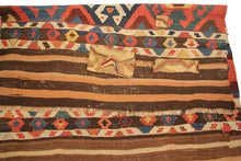 Load image into Gallery viewer, Two Antique Caucasian Shirvan Kelims Rugs 4x5 112x135cm Flat Woven 4x4 97x114cm
