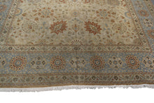 Load image into Gallery viewer, 10x14 Vintage Oushak Rug Mahhal Blue Rug Handmade Rug Beige Blue
