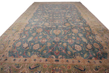 Load image into Gallery viewer,  10x13 Rare Antique Rug Oushak Rug Fine Blue Oriental Carpet 305cm x 401cm
