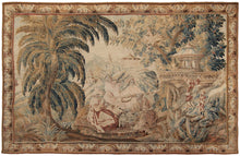 Load image into Gallery viewer, 8x12 Rare 18th Century Tapestry Handwoven Wool &amp; Silk Flemish Tapestry 226x359cm
