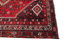 Load image into Gallery viewer, 7x10 Rare Vintage Shirazz Rug Tribal Abadeh Geometric Red Area Rug 204cm x 300cm
