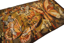 Load image into Gallery viewer,  3x6 Vintage French Tapestry Handmade Tapestry Herve Art Nouveau Tapestry Rug
