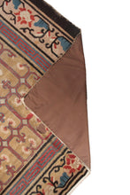 Load image into Gallery viewer, 10x10 Rare Antique Peking Ninghshia Art Deco Rug Chinese Beige 285x305cm C.1860
