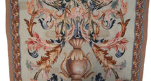 Load image into Gallery viewer, 4x5 Rare Antique French Tapestry Rococo Tapestry Green 81cm x168cm c.1920

