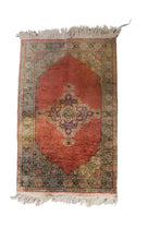 Load image into Gallery viewer,  2x3 Rare Vintage Turkish Rug Cotton Kaysari 61cm x91cm Fine Tapestry Handmade
