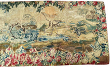Load image into Gallery viewer,  2x6 18th Century  Antique Flemish Tapestry Bird Verdure Wool &amp; Silk  61cmx165cm
