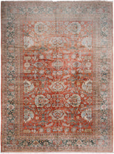 Load image into Gallery viewer, 10x13 Vintage Geometric Sulltannabad Rug 295cmx396cm Arts &amp; Crafts Soft Rust 
