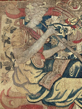 Load image into Gallery viewer, 3x4 Antique Flemish Tapestry Wool &amp; Silk Musical Art Nouveau  17th century 
