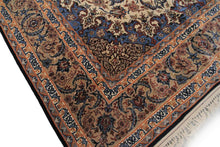 Load image into Gallery viewer, Fine 5X8 Esfaahaan Rug Beautiful Kork Wool &amp; Silk Authentic Rug 142cmx239cm
