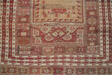 Load image into Gallery viewer, 4x5 Rare Mid 1800s Antique Turkish Gordis Rug Wool Foundation Collectors Piece 
