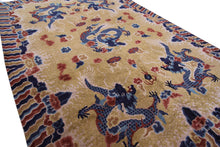 Load image into Gallery viewer, 6x9 Antique Chinese Rug Ningshia Rare 5 Paw Dragon 1920  193x274cm
