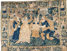 Load image into Gallery viewer, 10x13 17th.C Antique Flemish Tapestry Rare Historical Wool &amp; Silk 312cmx396cm

