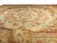 Load image into Gallery viewer, 17x21 Antique French Charles x Aubusson &quot;Shabby Chic&quot; As is 518cm x 640cm c.1830
