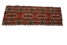 Load image into Gallery viewer, Antique Sumak Soumak Rug Rug Tribal Rust 2&#39;x4&#39; (41cmx117cm) C.1940
