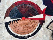 Load image into Gallery viewer, Vintage Tapestry Art Nouveau Abstract 5x8 Rug Aubusson 152cmx244cm Signed C.1985
