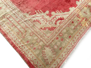 10x18 Authentic Antique Oushak Oversized Wool Foundation 1900 Handmade 305x549cm
