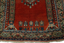 Load image into Gallery viewer, 3x4 Antique Traditional Oriental Rug HandmadeTapestry  Red C.1900
