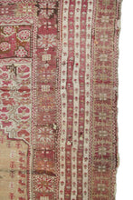 Load image into Gallery viewer, 4x5 Rare Mid 1800s Antique Turkish Gordis Rug Wool Foundation Collectors Piece 
