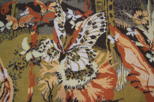  3x6 Vintage French Tapestry Handmade Tapestry Herve Art Nouveau Tapestry Rug
