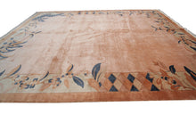 Load image into Gallery viewer, Rare Vintage Art Deco Rug Silk Chinese Rug Art Nouveau Handmade Rug Pink 8x11
