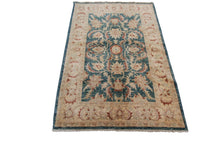 Load image into Gallery viewer, Vintage Oushak Rug Ziegler Mahal Blue Rug Handmade Vintage Rug Area Rug 4x6 5x6
