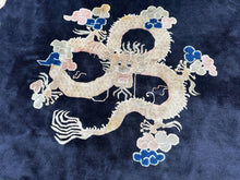 Load image into Gallery viewer, 8x8ft Round Antique Peking Art Deco Rug Chinese Rug Dragons  244cm x 244cm
