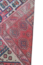 Load image into Gallery viewer,  5x6 Antique Turkish Bergama Rug Kazak Collectors Rug Pink 147cmx178cm C.1890
