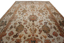 Load image into Gallery viewer, 9x12 Amazing Vintage Authentic Turkish Oushak Rug Fine Rug Beige 264cmx351cm 
