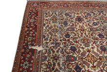 Load image into Gallery viewer, 10x14 Repairman&#39;s Dream Antique Sultanabadd Rug Handmade Rug Geometric  c.1890
