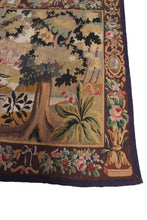 Load image into Gallery viewer, 5X7 Antique Tapestry Verdure Tapestry Large Handmade French Tapestry  1900
