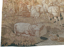 Load image into Gallery viewer, 7x12 Rare Antique French Wool &amp; Silk Needlepoint Tapestry Large  1920 224x 356cm
