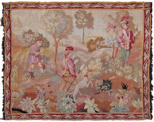 Load image into Gallery viewer, Rare Antique French Tapestry Handmade Tapestry 4x5 122cm x 153cm Verdure c.1920
