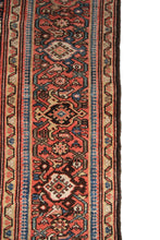 Load image into Gallery viewer, 5x10 Rare Antique Rug Fine Rug Geometric Traditional Oriental Rug Navy Blue 1900
