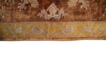 Load image into Gallery viewer, Antique Dragon Rug Chinese Peking Khotan Tapestry 4x6 Brown 130cmx191cm  C.1880
